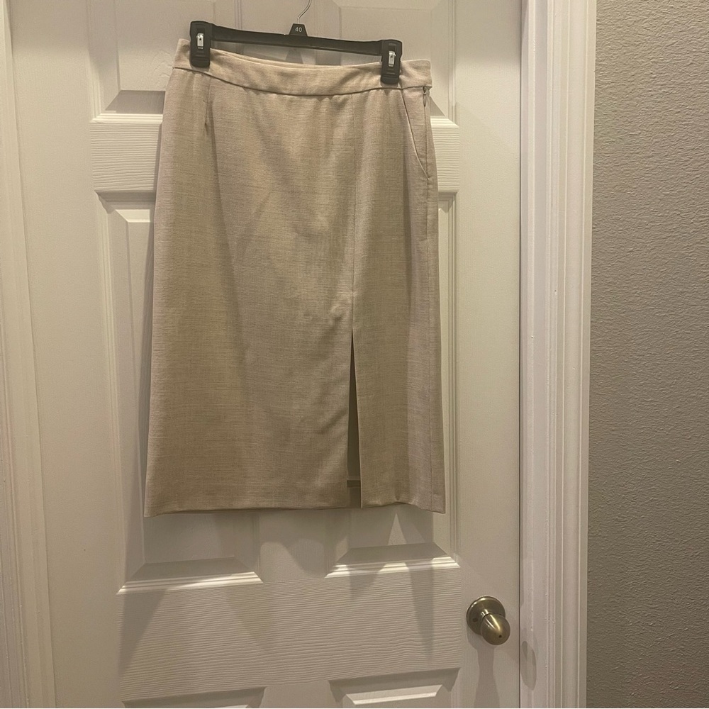 Armani Collezioni Cream Pencil Skirt